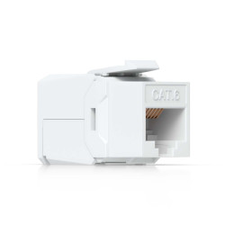 Conector Keystone Jack Cat6 Toolless UniFi Ubiquiti, Pachet 12 buc., UACC-Keystone-Jack-C6